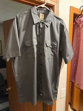 Dickies Men’s Short Sleeve Work Shirt - Gray
